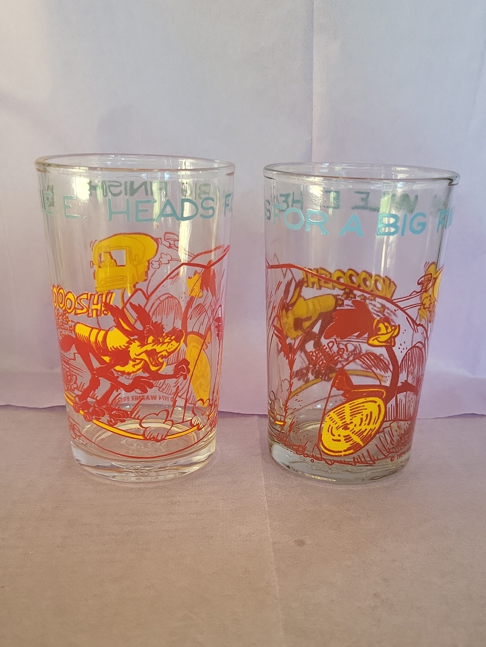 Vintage 1974 Welch's Jelly Glasses